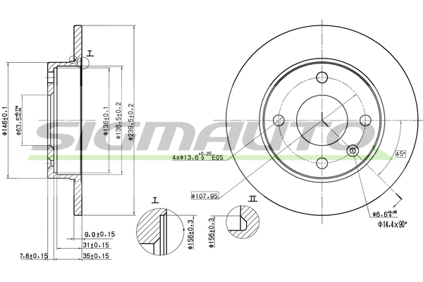 Brake Disc (DBA208S)