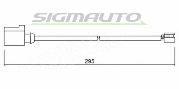 Warning Contact, brake pad wear (WI0702)