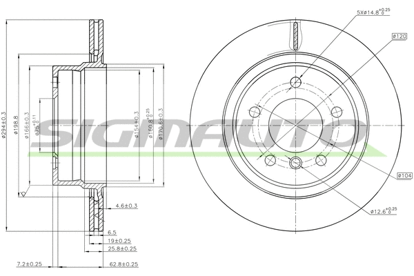 Brake Disc (DBB285V)