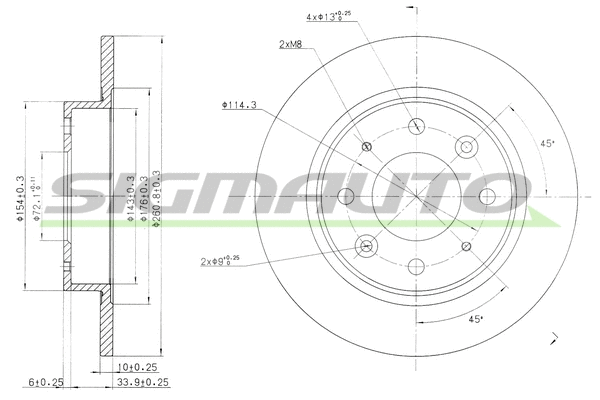 Brake Disc (DBB395S)
