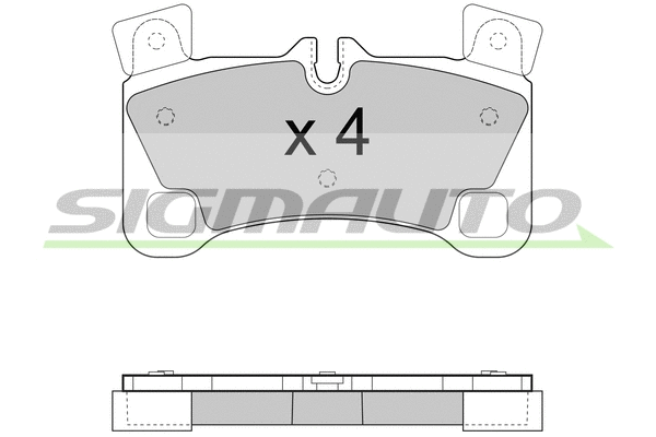 Brake Pad Set, disc brake (SPB458)
