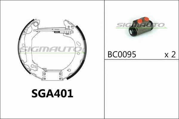Brake Shoe Set (SGA401)