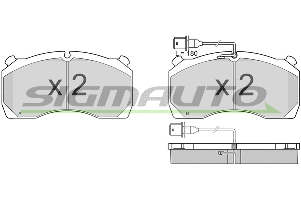 Brake Pad Set, disc brake (SPT305)