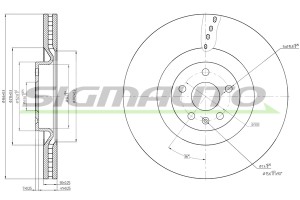 Brake Disc (DBB323V)