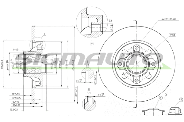 Brake Disc (DBB695S)