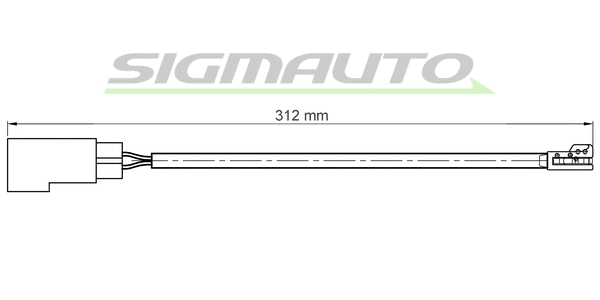Warning Contact, brake pad wear (WI0770)
