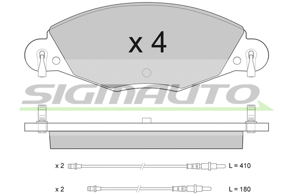 Brake Pad Set, disc brake (SPA937)