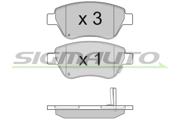 Brake Pad Set, disc brake (SPB294)