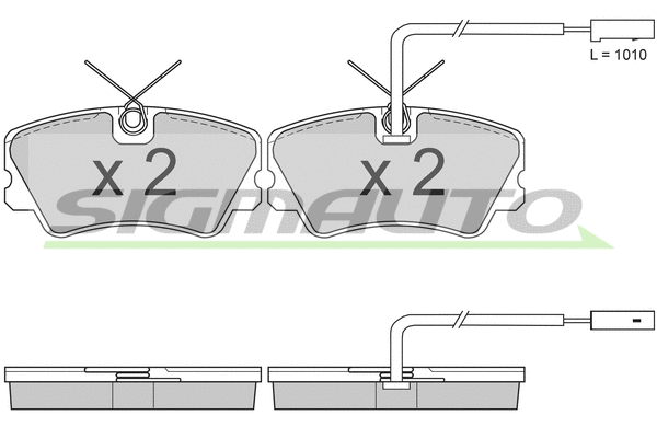 Brake Pad Set, disc brake (SPA731)
