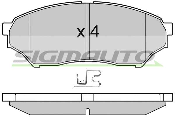 Brake Pad Set, disc brake (SPB036)