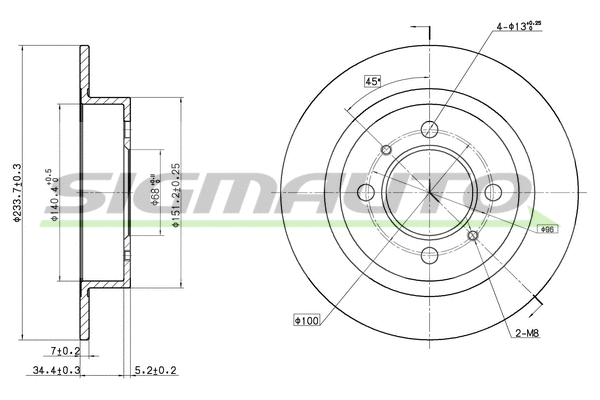 Brake Disc (DBA790S)