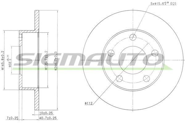 Brake Disc (DBA952S)