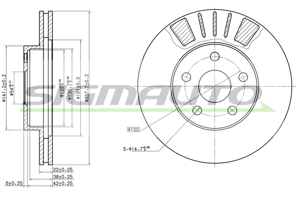 Brake Disc (DBA411V)
