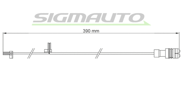 Warning Contact, brake pad wear (WI0664)