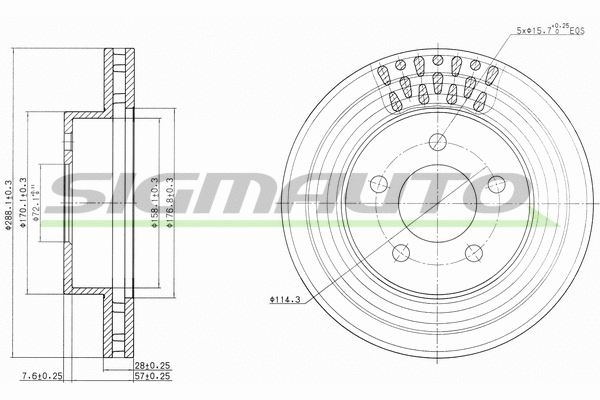 Brake Disc (DBB184V)