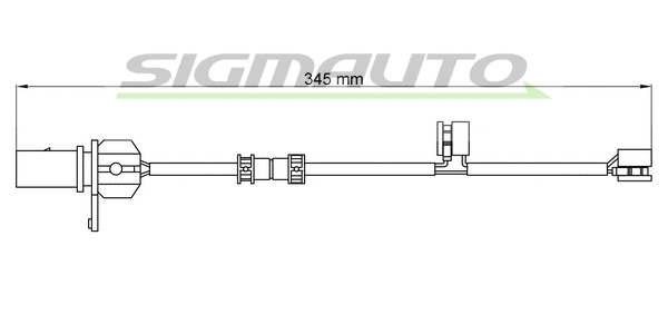 Warning Contact, brake pad wear (WI0776)