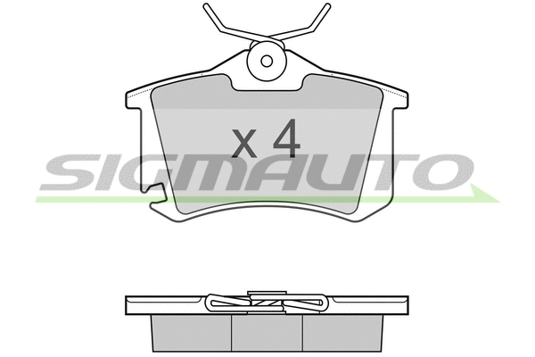 Brake Pad Set, disc brake (SPB175)