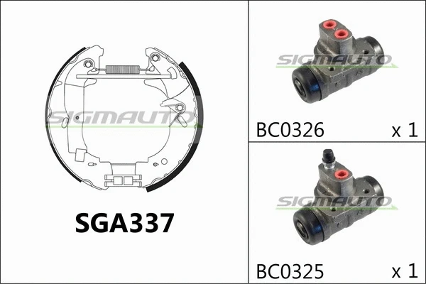 Brake Shoe Set (SGA337)