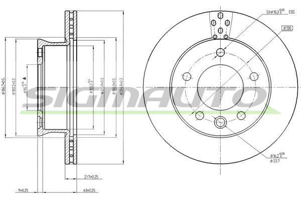 Brake Disc (DB0361V)
