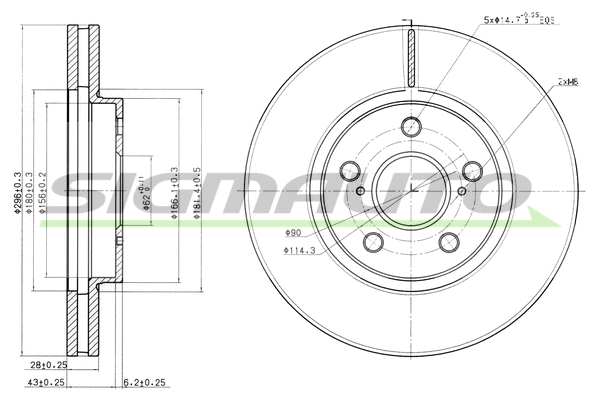 Brake Disc (DBB446V)