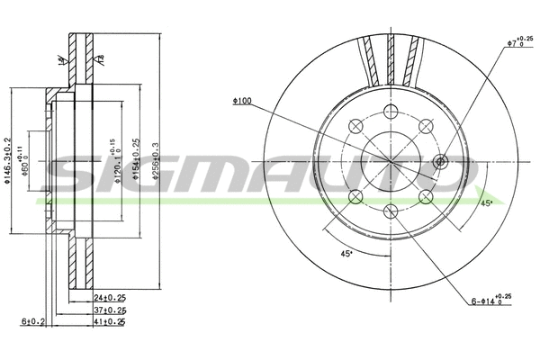 Brake Disc (DBB097V)