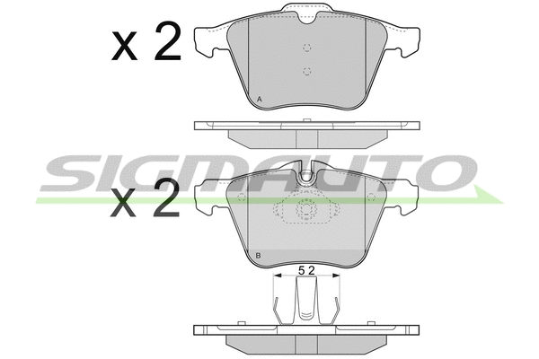 Brake Pad Set, disc brake (SPB299)