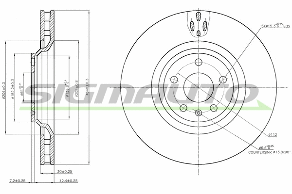 Brake Disc (DBB847V)