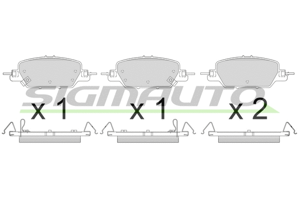 Brake Pad Set, disc brake (SPB808)