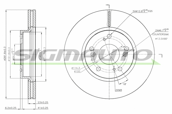Brake Disc (DBB539V)