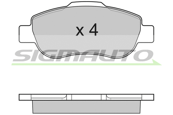 Brake Pad Set, disc brake (SPB178)