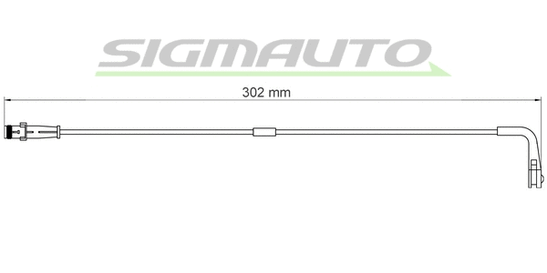 Warning Contact, brake pad wear (WI0626)