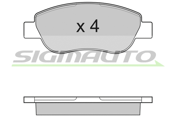 Brake Pad Set, disc brake (SPB186)