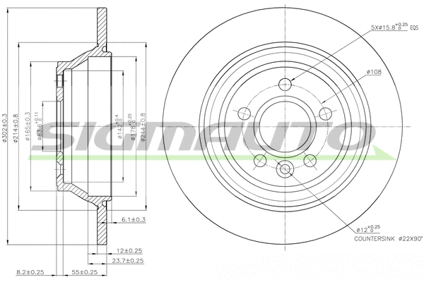 Brake Disc (DBB719S)
