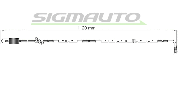 Warning Contact, brake pad wear (WI0594)