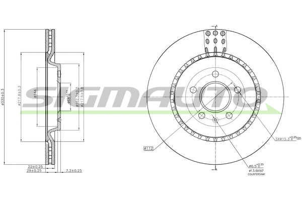 Brake Disc (DBC383V)