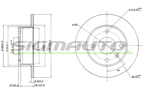 Brake Disc (DBA135S)