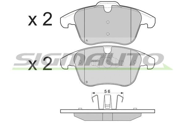 Brake Pad Set, disc brake (SPB297)