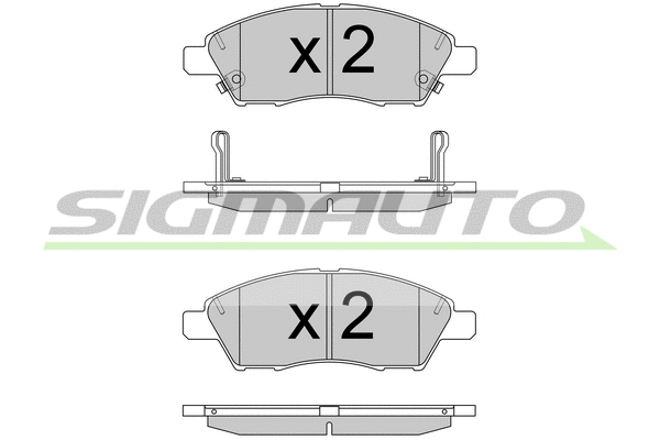Brake Pad Set, disc brake (SPB589)