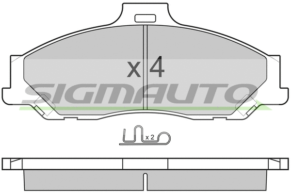 Brake Pad Set, disc brake (SPA905)
