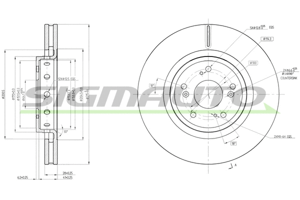 Brake Disc (DBC209V)