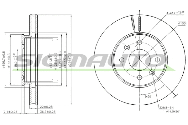 Brake Disc (DBC089V)