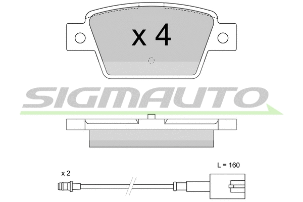 Brake Pad Set, disc brake (SPB511)