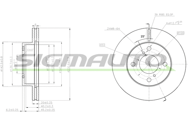 Brake Disc (DBB960V)