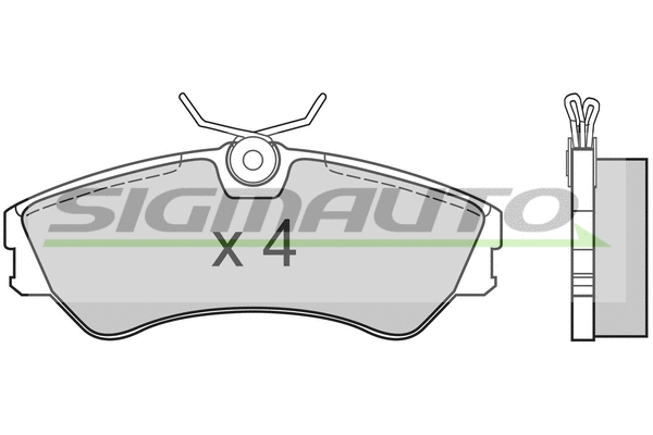 Brake Pad Set, disc brake (SPA541)