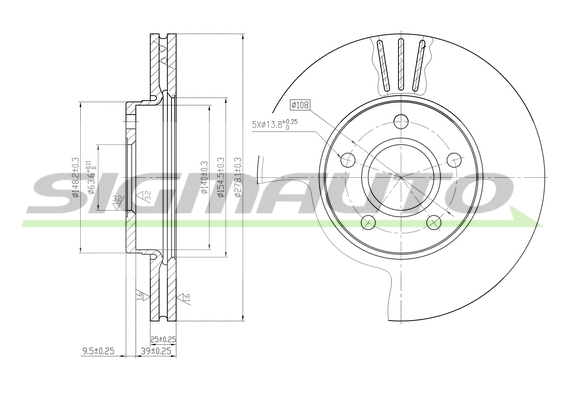 Brake Disc (DBB222V)