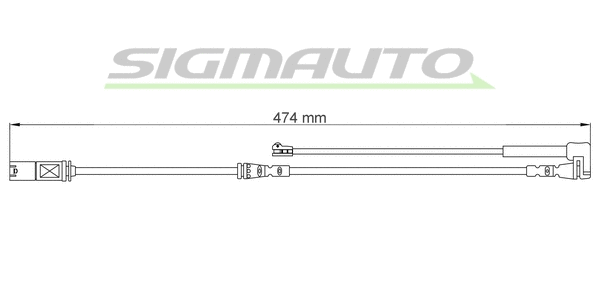 Warning Contact, brake pad wear (WI0797)