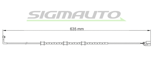 Warning Contact, brake pad wear (WI0757)