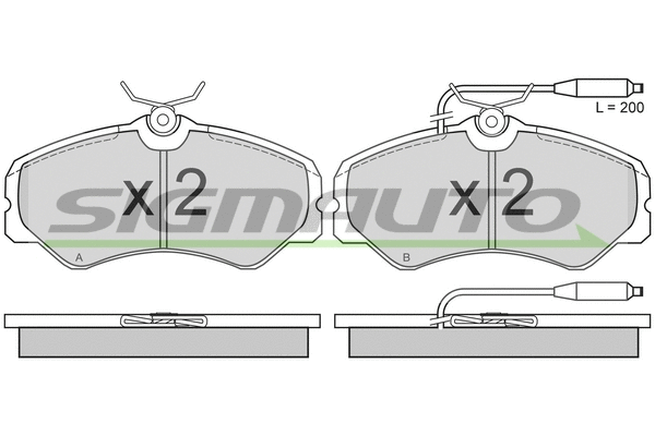 Brake Pad Set, disc brake (SPA337)