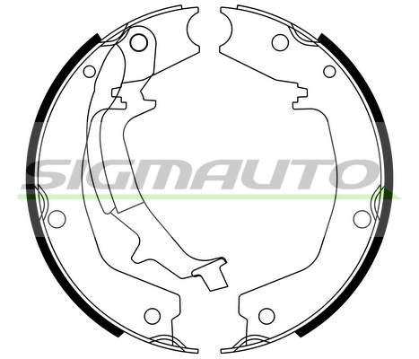Brake Shoe Set, parking brake (SFA747)