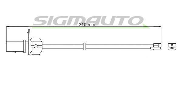 Warning Contact, brake pad wear (WI0966)